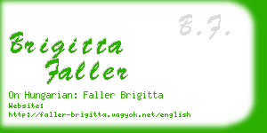 brigitta faller business card